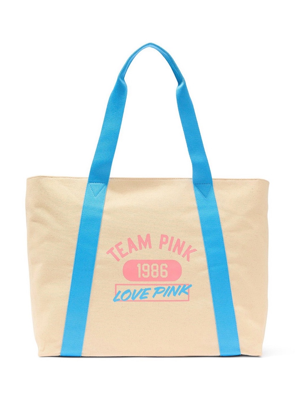VS Pink canvas tote bag